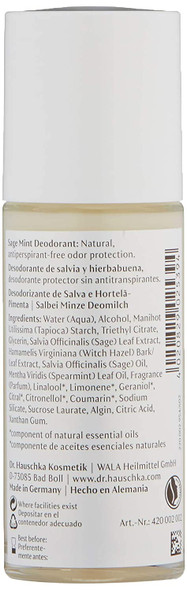 Dr. Hauschka Sage Mint Deodorant, 1.7 Fluid Ounce