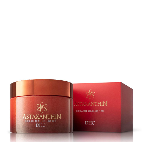 DHC Astaxanthin Collagen All-in-One Gel, Brightening Daytime Facial Moisturizer, Lightweight, Toning, Hydrating, Absorbs Quickly, Collagen, Fragrance and Colorant free, Ideal for all Skin Types