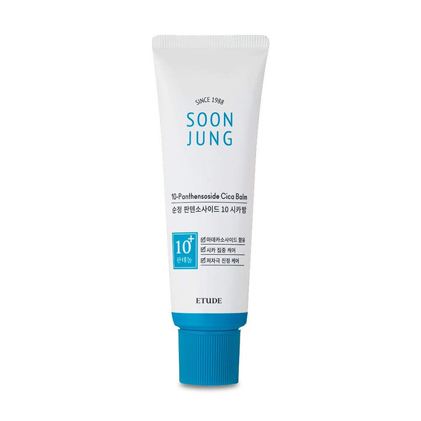 ETUDE HOUSE SoonJung 10-Panthensoside Cica Balm 1.69 fl. oz. (50ml) | Non-Irritating Soothing Calming Care with 10% of Panthenol for Sensitive and Dry Skin | Korean Skincare