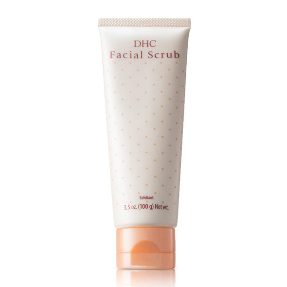 DHC Facial Scrub, Gentle Exfoliating Scrub, Creamy Microbead-Free Cleanser, Smooth, Hydrating, Clearer-Looking Complexion, Ideal for All Skin Types, 3.5 oz. Net wt.