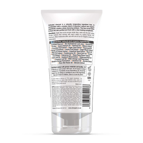 Dr. Organic Bio Coal Exfoliant Facial 125ml