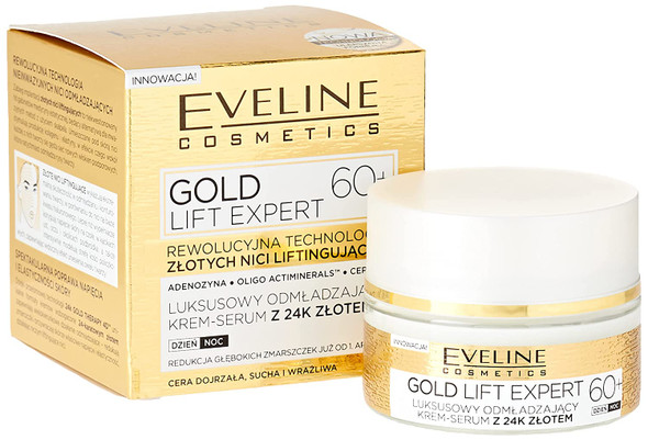 Gold Lift Expert Luxurious Rejuvenating Cream Serum with 24k Gold Ages 60 and Above