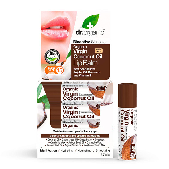 Dr Organic Virgin Coconut Oil Lip Balm