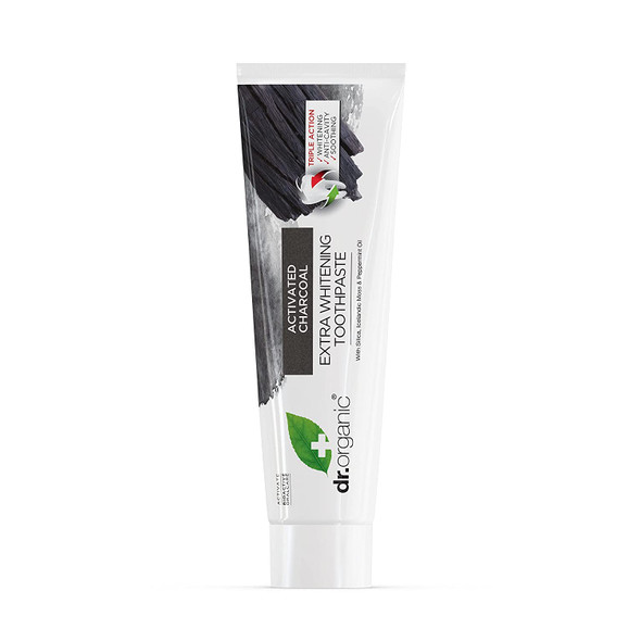 Dr Organic Extra Whitening Charcoal Toothpaste 100ml