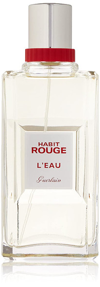 Guerlain Habit Rouge L'eau Eau de Toilette Spray for Women, 3.3 Ounce