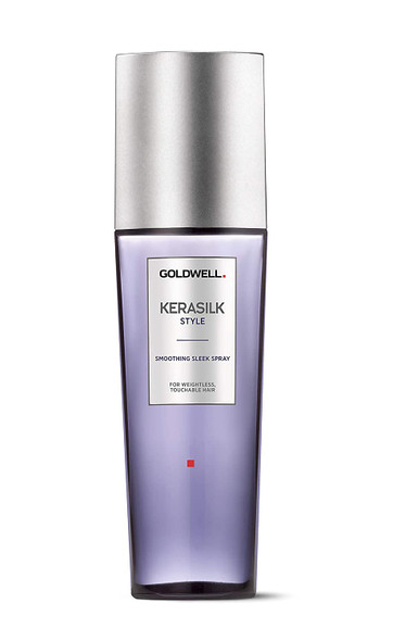 Goldwell Kerasilk Style Smoothing Sleek Spray Speeds Up Hot Ironing Routine with Heat Protection, Smooths Flyaways 75ml