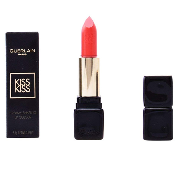 Guerlain Kiss-Kiss Shaping Cream Lip Color Lipstick for Women, No. 344 Sexy Coral, 0.12 Ounce