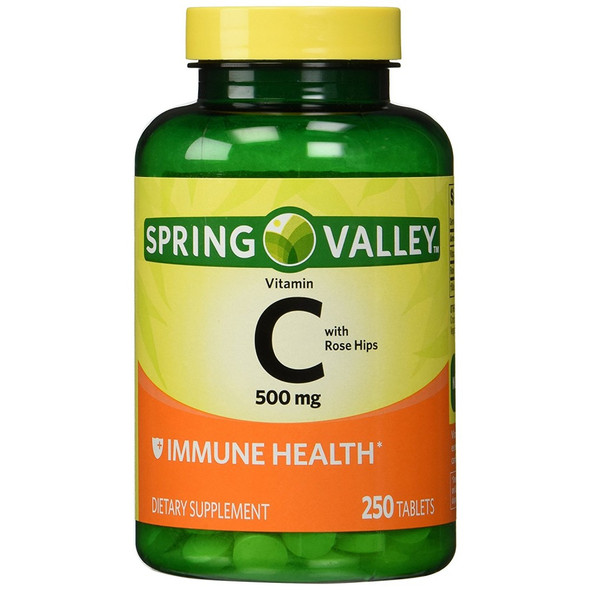 Spring Valley - Vitamin C with Rose Hips 500 mg 250 Tablets