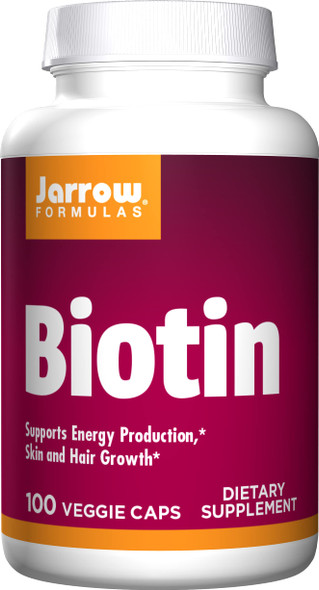 Jarrow Formulas Biotin 5000 mcg - 100 Veggie Caps