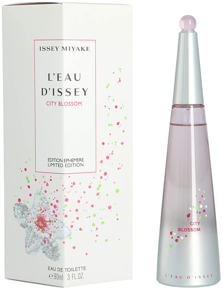 Issey Miyake L'Eau d'Issey Limited Edition EDT Spray, City Blossom, Woody, Floral, Fragnance, 3 Oz