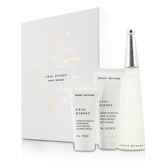 Issey Miyake LEau DIssey Coffret: Eau De Toilette Spray 100ml/3.3oz + Body Cream 75ml/2.5oz + Shower Cream 50ml 3pcs