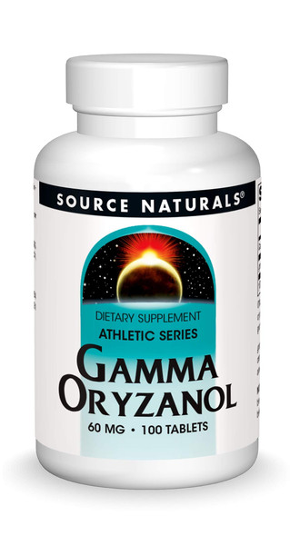 Source Naturals Gamma Oryzanol 60 mg Athletic Series Dietary Supplement - 100 Tablets