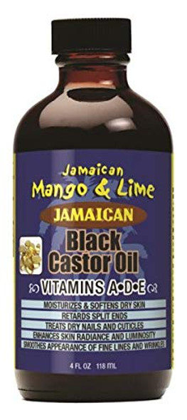 Jamaican Mango & Lime Jamaican Mango Black Castor Oil-Vitamins A&D&E (Pack of 3)