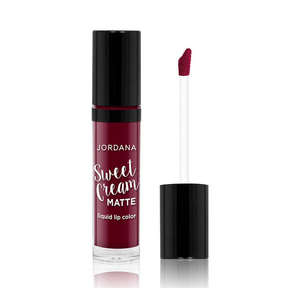 4 Pack Jordana Sweet Cream Matte Liquid Lip Color 08 Sweet Marsala Wine