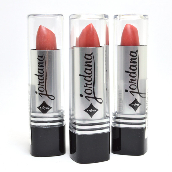JORDANA 3 x 128 Nude Beige Regular Lipstick Lip Stick Shade JDSET24 + Free ZipBag