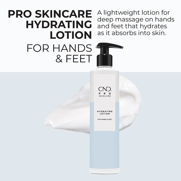 CND Pro Skincare Hydrating Lotion For Hands And Feet, Natural Origin Shea Butter And Avocado Oil Formula, 10.1 Fl Oz