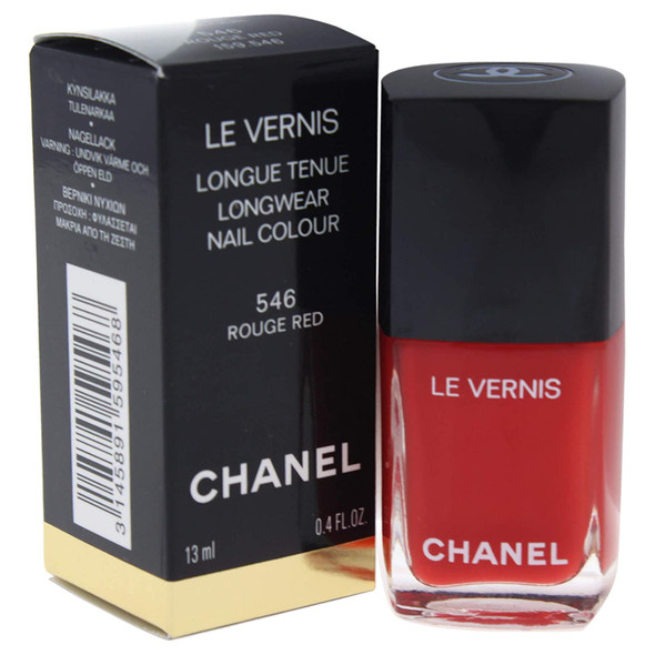 Chanel Le Vernis Longwear Nail Colour - 546 Rouge Red By Chanel for Women - 0.4 Ounce Nail Polish, 0.4 Ounce