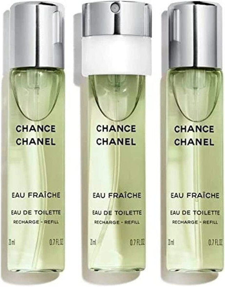  Coco Mademoiselle de CHANEL para mujer, set (Eau De Toilette  Spray 0.7 onzas, dos repuestos de Eau De Toilette, 0.7 onzas cada uno) :  Belleza y Cuidado Personal