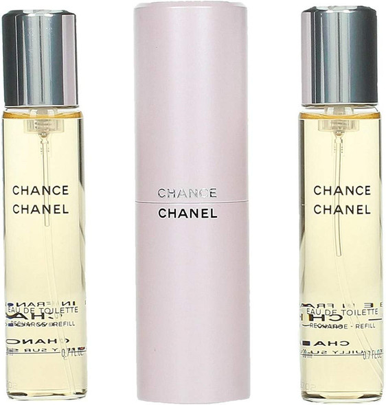 Chance by Chanel for Women - 3 X 0.7 oz EDT Twist and Spray
