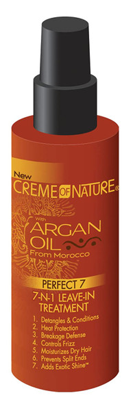 Creme Of Nature Argan Oil Leave-In 7-N-1 Treatment 4.23 Ounce (125ml) (6 Pack)