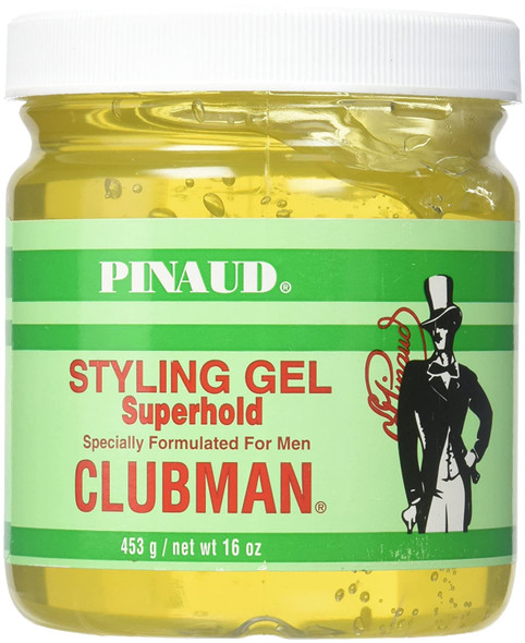 Clubman Superhold Styling Gel, 16 oz