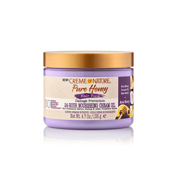 Acai Hair Cream by Creme of Nature, Honey and Acai Collection, 4.7 Oz