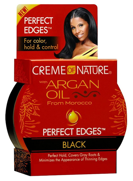 Creme Of Nature Argan Oil Perfect Edges Black 2.25 Ounce (3 Pack)