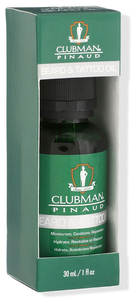 Clubman Pinaud Beard and Tatoo Oil, 1 oz