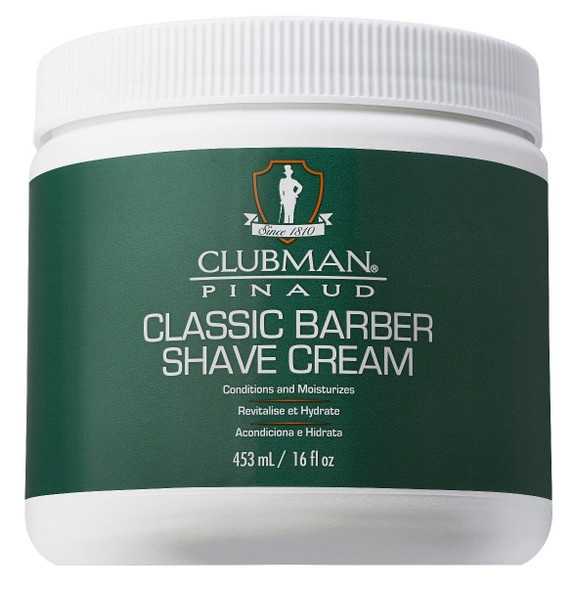 Clubman Shave Cream 16 Ounce Jar (473ml) (3 Pack)