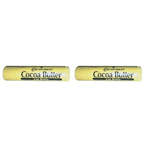 COCOCARE Lip Balm, Cocoa Butter, 0.15 Ounce (Pack of 2)