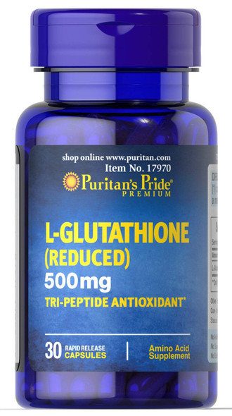 Puritan's Pride L-Glutathione 500 mg-30 Capsules (17970)