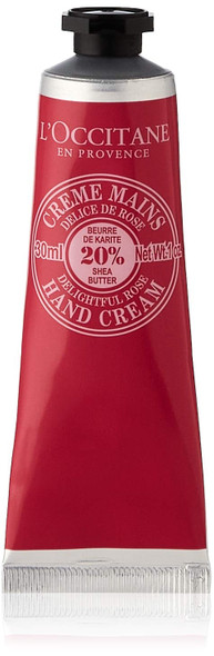 L'Occitane Shea Butter Delightful Rose Hand Cream, 1 oz