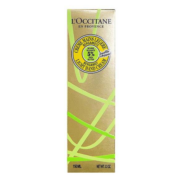 L'Occitane Limited Edition Shea Butter Bergamot Light Whipped Hand Cream, 3.3 oz.