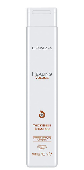 L'ANZA Healing Volume Thickening Shampoo, Boosts Shine, Volume, and Thickness to Fine and Flat Hair, Rich with Bamboo Bodifying Complex and Keratin (10.1 Fl Oz)