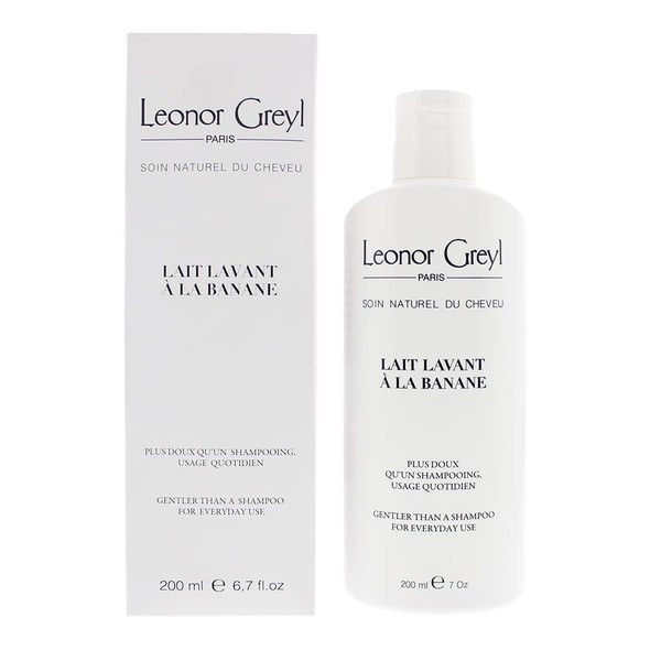 Leonor Greyl Paris - Lait Lavant a La Banane - Gentle Shampoo For Daily Use - Natural Purifying Hair Care Shampoo for All Hair Types (7 oz)