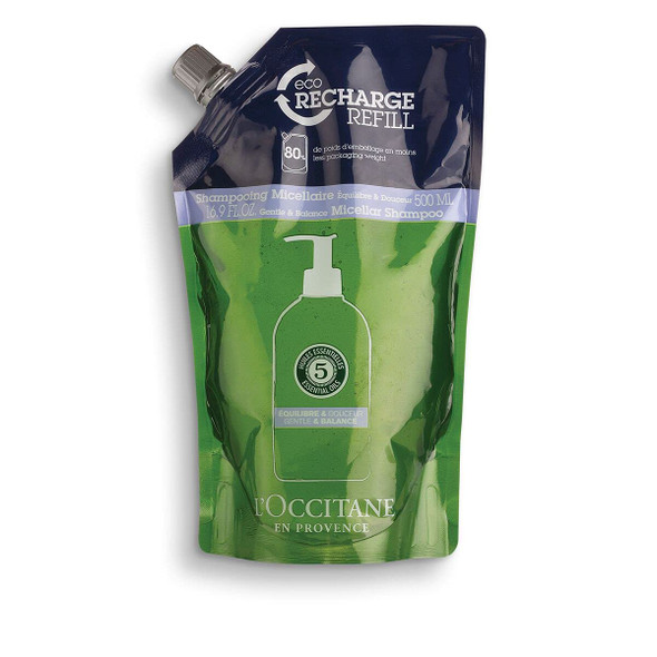 L'Occitane Aromachologie Gentle & Balance Micellar Shampoo Refill, 16.9 Fl Oz