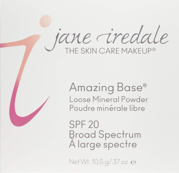 jane iredale Amazing Base Loose Mineral Powder Sifter or Refillable Brush | Luminous Foundation with SPF 20 | Oil Free,Talc Free & Weightless | Vegan&Cruelty-Free Makeup