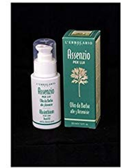 L'Erbolario Absinthium Beard Oil - Delicate, Super Emollient And Light Texture Oil For Skin - Can Be Used In Multiple Ways - Use After Shaving To Control Beard Or Before, To Soften - For Men - 1 Oz