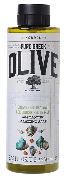 KORRES Olive Shower Gel, Sea Salt, 8.45 fl. oz.