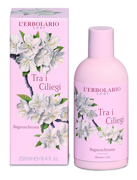 L'Erbolario Tra I Ciliegi Shower Gel - Nourishes, Moisturizes And Protects The Skin - Refreshing Bath And Shower Foam Provides Gently Effective Cleansing - Softening And Toning Properties - 8.4 Oz