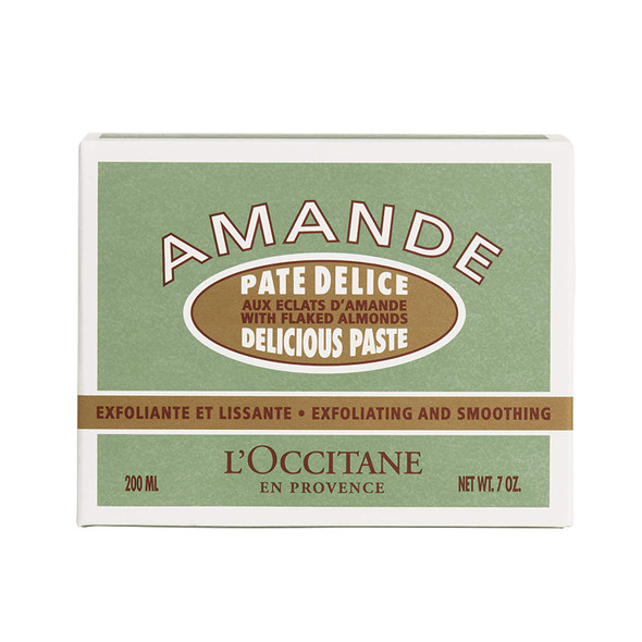 L'Occitane Exfoliating & Smoothing Delicious Paste with Flaked Almonds, 7 oz