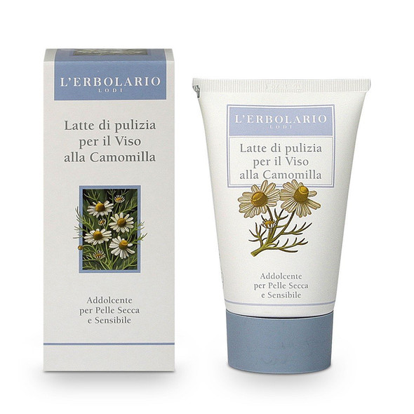 L'Erbolario Chamomile Cleansing Milk - Soothing And Creamy - Formulated For Fragile Skin - Re-Hydrates, Softens And Smoothes Your Skin - For Dry And Sensitive Skin With Chamomile - 4.2 Oz Cleanser