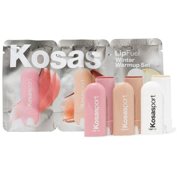 Kosas LipFuel Hyaluronic Lip Balm Winter Warmup Set - Full Size Trio