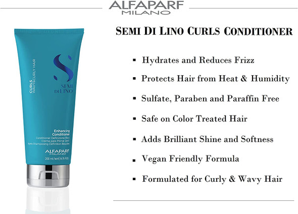 AlfaParf Semi di Lino Curls Enhancing Con 200 ml, Colourful