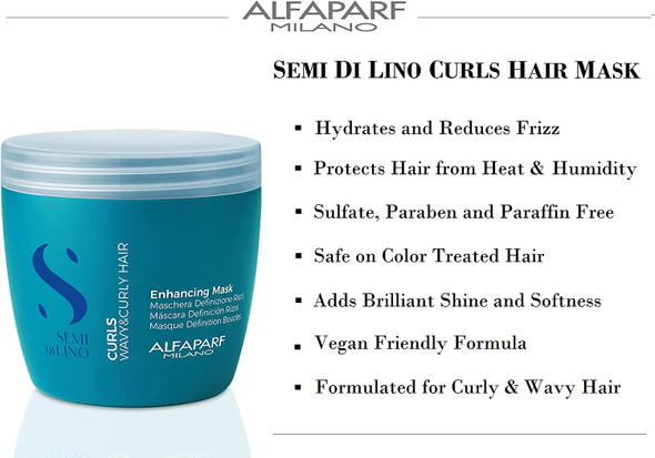 Alfaparf Semi di Lino Curls Moisturizing Mask For Curly Hair 500ml