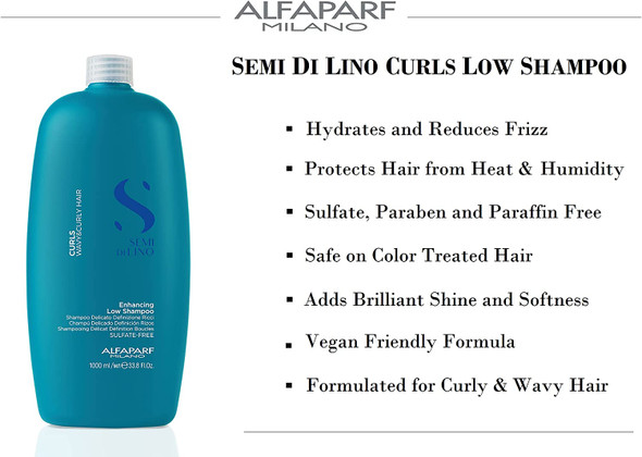 Alfaparf Semi di Lino Curls Shampoo for Curly Hair 1000ml