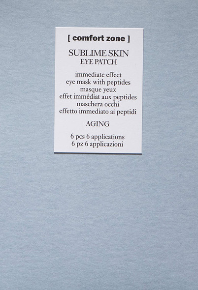 Comfort Zone Sublime Skin Eye 6 Patches - 50g - Hydrogel Patches - Peptides - For Tired Eyes, Wrinkles, Puffiness, Dark Circles - Suitable for Vegans - Natural Ingredients