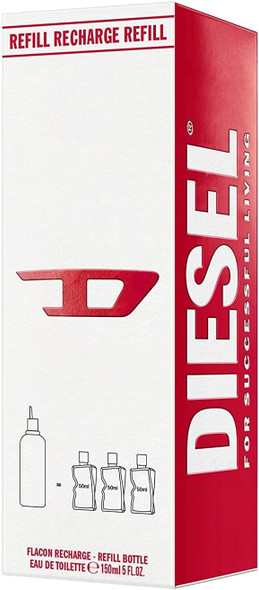 Diesel D by Diesel, Refill Bottle, Eau de Toilette, Perfume for Both Men and Women, Ambery Fougere Fragrance, 150ml