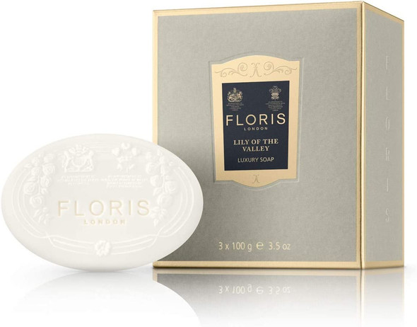 Floris London Lily of the Valley Luxury Soap Collection 3 x 100 g