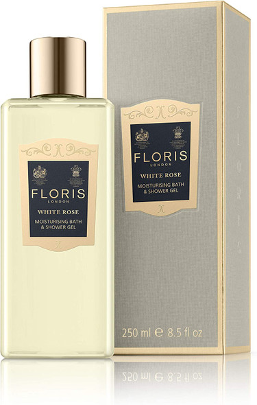 Floris London White Rose Moisturising Bath and Shower Gel 250 ml